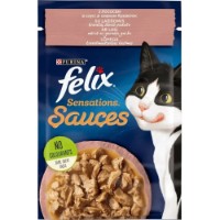 Влажный корм для кошек Purina Felix Sensations Salmon&Shrimp 26x85g 