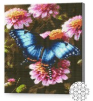 Mozaic cu diamante Art Gallery Premium Butterfly On Flowers (GB86822)
