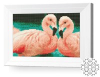 Mozaic cu diamante Art Gallery Premium Delicate Flamingos (JS27685)