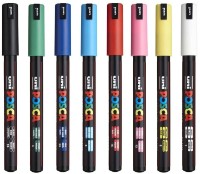 Markere Uni Posca PC-1MR 8С 8pcs