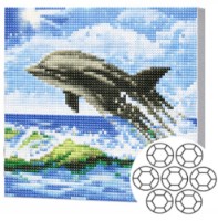 Mozaic cu diamante Art Gallery Premium Dolphin (BJ446)