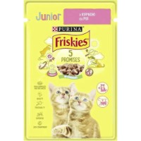 Hrană umedă pentru pisici Purina Friskies Junior Chicken 26x85g 