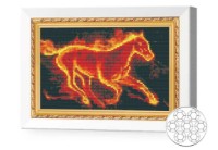 Алмазная мозаика Art Gallery Premium Fire Horse (JS20546)