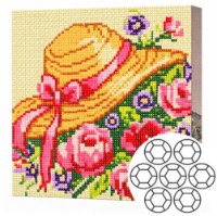 Алмазная мозаика Art Gallery Premium Flowers And Hat (BJ751)