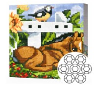 Алмазная мозаика Art Gallery Premium Foal And Titmouse (BJ560)