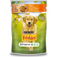 Влажный корм для собак Purina Friskies Vitafit Chicken&Carrot 20x100g 