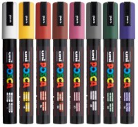 Markere Uni Posca PC-5M Dark Color 8pcs 
