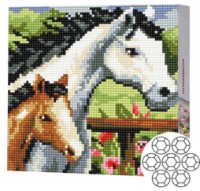 Mozaic cu diamante Art Gallery Premium Horse And Foal (BJ483)