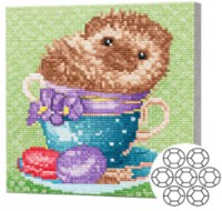 Алмазная мозаика Art Gallery Premium Hedgehog In A Cup (BJ1130)