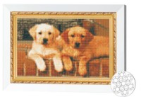 Алмазная мозаика Art Gallery Premium Labrador Puppies (JS24690)