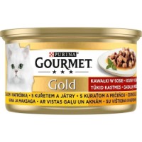 Влажный корм для кошек Purina Gourmet Gold Chicken&Liver 24x85g 