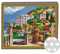 Mozaic cu diamante Art Gallery Premium Lakeside Town (QB201184)