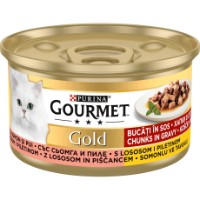 Влажный корм для кошек Purina Gourmet Gold Chicken&Salmon 24x85g