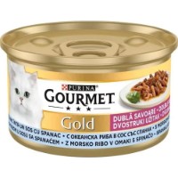 Hrană umedă pentru pisici Purina Gourmet Gold Ocean fish&Spinach 24x85g
