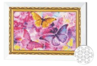Алмазная мозаика Art Gallery Premium Multi-colored Butterflies (JS24616)