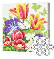 Алмазная мозаика Art Gallery Premium Multi-Colored Flowers (BJ694)