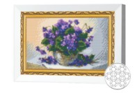 Mozaic cu diamante Art Gallery Premium Purple Flowers (JS12306)