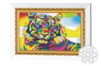 Mozaic cu diamante Art Gallery Premium Rainbow Tiger (JS24465)