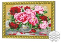 Mozaic cu diamante Art Gallery Premium Red And Pink Peonies (GB79178)