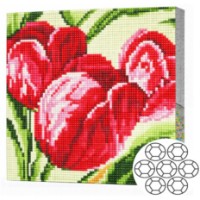 Mozaic cu diamante Art Gallery Premium Red Tulips (BJ700)
