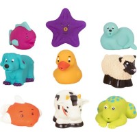 Set de jucarii pentru apă și baie Battat 9 Bath Buddies (BX1805Z)