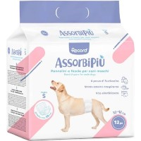 Scutece pentru câini masculi Record AssorbiPiu' L 12pcs (1440.3)