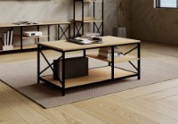 Журнальный столик Deco Larson 100x30x80cm (MCLAR-JJLVC-M37BLK) фото №4 — интернет-магазин Desire.md