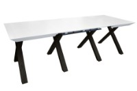 Обеденный стол Deco Madrid White/Black (MMAD160-MLLC-WHTBLK) фото №2 — интернет-магазин Desire.md