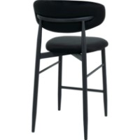 Scaun de bar Deco Meridian Catifea(SBMERC-HGT-BLK) imaginea #4 — magazin online Desire.md