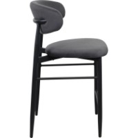 Scaun de bar Deco Meridian Catifea(SBMERC-HGT-GRYBLK) imaginea #2 — magazin online Desire.md