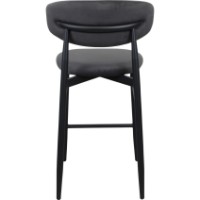 Scaun de bar Deco Meridian Catifea(SBMERC-HGT-GRYBLK) imaginea #4 — magazin online Desire.md