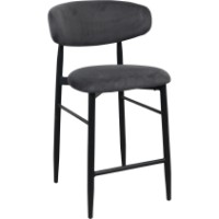 Scaun de bar Deco Meridian Catifea(SBMERC-HGT-GRYBLK) imaginea #1 — magazin online Desire.md