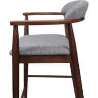 Барный стул Deco Midas (SBMID-MISB-LGRY) фото №5 — интернет-магазин Desire.md