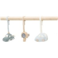 Jucărie pentru pătuturi si carucioare Jollein Babygym On The Go 3pcs (108-001-68075)