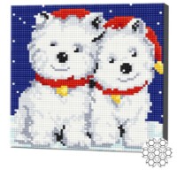 Mozaic cu diamante Art Gallery Premium White Puppies (BJ517)