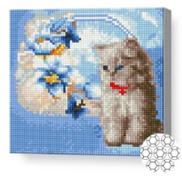 Mozaic cu diamante Art Gallery Premium White Kitten (BJ1194)