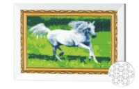 Mozaic cu diamante Art Gallery Premium White Horse (JS20417)