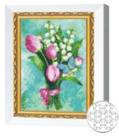 Алмазная мозаика Art Gallery Premium Tulips And Lilies Of The Valley (JS27688)