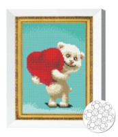 Алмазная мозаика Art Gallery Premium Teddy Bear With Heart (JS20846)