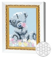 Алмазная мозаика Art Gallery Premium Teddy Bear With Flower (JS27605)
