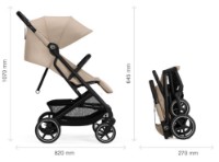 Carucior Cybex Beezy BLK B Almond Beige (524000183) imaginea #2 — magazin online Desire.md