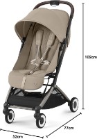 Carucior Cybex Orfeo TPE Almond Beige (525000317) imaginea #3 — magazin online Desire.md