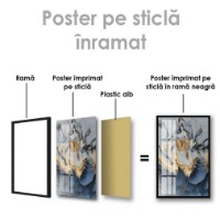 Pictură ArtShop Abstract Flower With Golden Notes 35x70cm (PA46-L) imaginea #2 — magazin online Desire.md