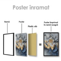 Pictură ArtShop Abstract Flower With Golden Notes 35x70cm (PA46-L-L) imaginea #2 — magazin online Desire.md