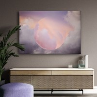 Картина ArtShop Abstract Moon In Purple Clouds 90x60cm (PA416-P-L)