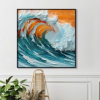 Картина ArtShop Abstract Painted Wave 40x40cm (PA434-XL-L)