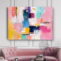 Pictură ArtShop Abstract Squares 60x40cm (PA419-L-PL)