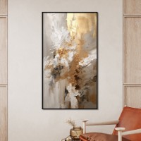 Pictură ArtShop Abstract Waves Golden, Beige & White 40x60cm (PA379-L-L)