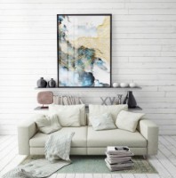 Pictură ArtShop Abstraction With Golden Elements 60x90cm (PA80-XL)