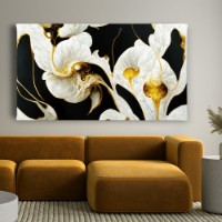 Pictură ArtShop Black & White Lines With Gold 60x30cm (PA359-XL-PL)